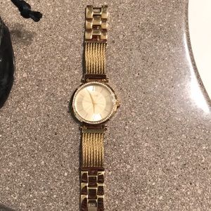 Gold guess watch